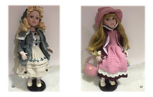 Imagem 5 de 6 de Boneca De Porcelana Camponesa De 40 Cm Importada Priscilla