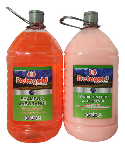 Kit Shampoo + Condicionador Para Salão Jaborandi Detagold 2l