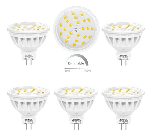 Aiwode 6 Bombillas Lideró De 5,5 W (equivalente A 50 60 W) M