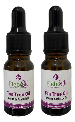 Kit 2pzs Flebosil - Tea Tree Oil Con Aceite De Árbol De Té