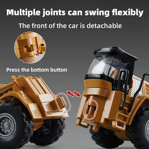 Modelo De Vehículo De Ingeniería Para Niños Con Luces, Regal