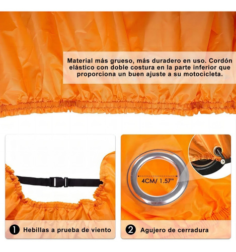 Cubre Motocicleta, Funda Para Moto Impermeable Grande