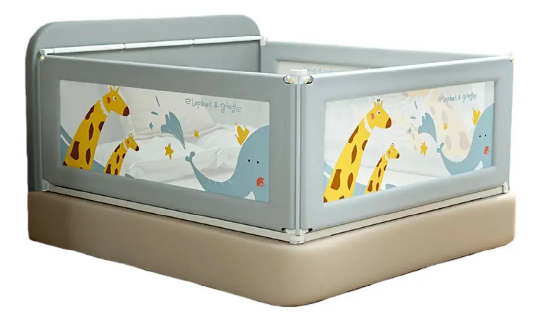 Baranda De Seguridad Para Cama Bebé Altura Ajustable Jirafa 150cm