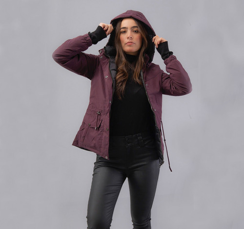 Chamarra Chaqueta Abrigo Mujer Invierno Moda Casual 0005