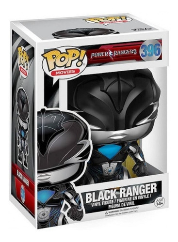 Figura Funko Pop Movies Power Rangers Black Ranger Vinyl 396