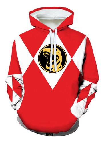 Sudadera De Cosplay 3d De Los Power Rangers De Halloween