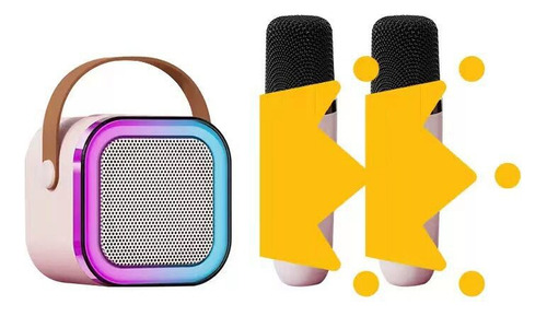 Micrófono Inalámbrico Con Mini Altavoz Para Máquina De Karao