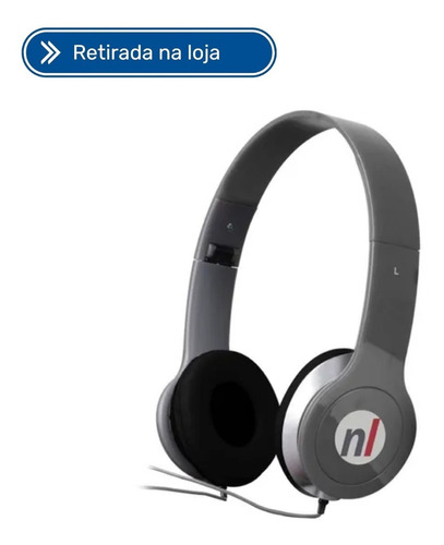 Fone De Ouvido Com Microfone Newlink Extreme Hs108 Cinza