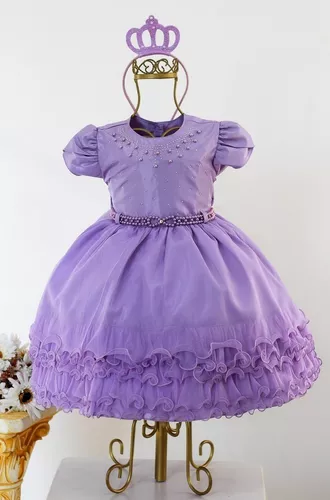 Vestido Temático Princesa Sofia c/ Lilas no Shoptime