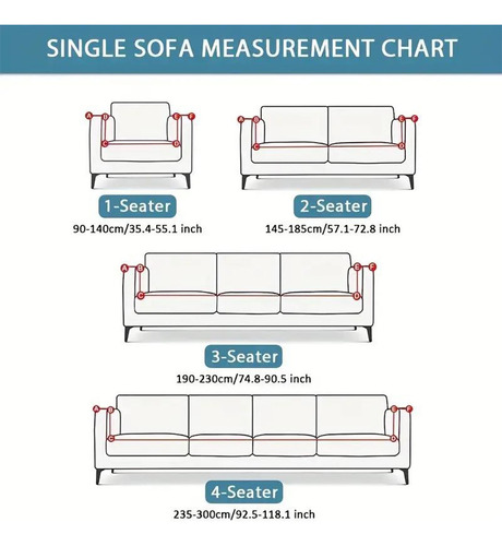 Protector Cubre Sofa Fundas Elástico Lavable Ajustable Gris-loto Vegetariano Lisa S-asiento Individual