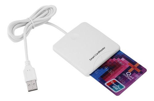 Blanco Portátil Usb De Velocidad Completa Inteligente Lector