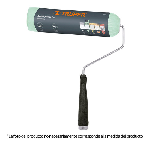Imagen 2 de 3 de Rodillo Pintar Felpa 7 X 5/8' Lisa 13880 6 Pz