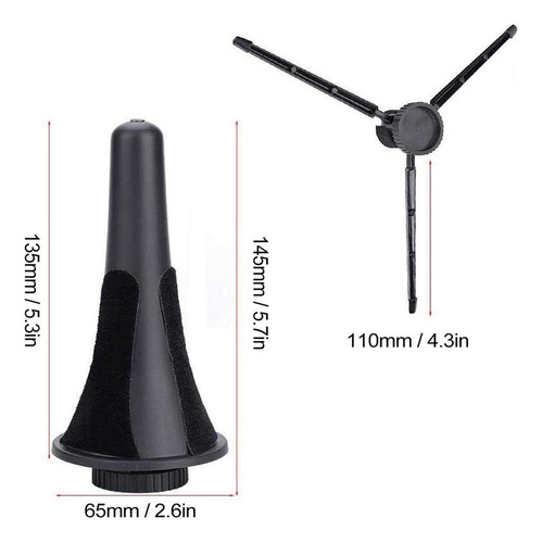Soporte Para Clarinete Portátil Duradero Con Tres Patas