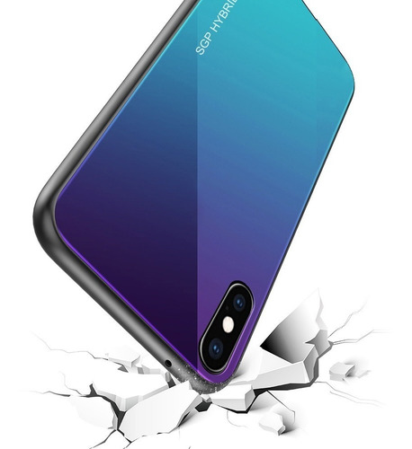 Imagen 4 de 7 de Protector iPhone Xs Max Lujo + Simil Vidrio Camara 24 Hs
