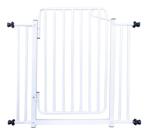 Grade Reforçada Porta Portão Pet Criança Segurança 84/89 Cm Cor Branco