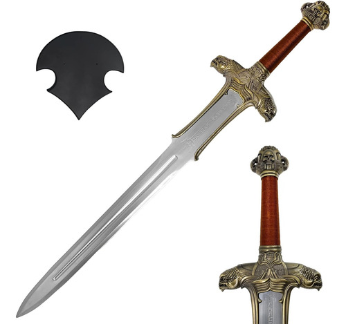 Espada Conan O Barbaro Aço Original Tamanho Real C/ Suporte 