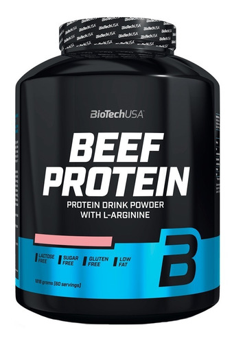 Beef Protein - Biotechusa - 60 Serv - Strawberry