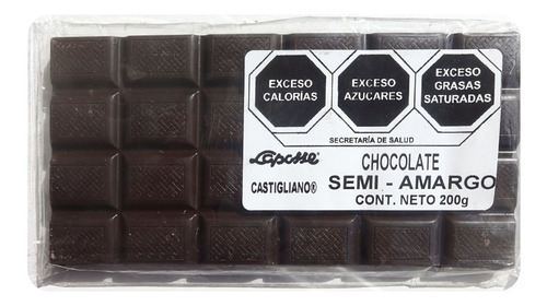 Nuevo Chocolate Semi Amargo Laposse Caja C/3 Barras