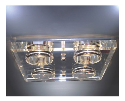 Empotrable Techo De Cristal 4 Luces-20x20cm-decorlamp España