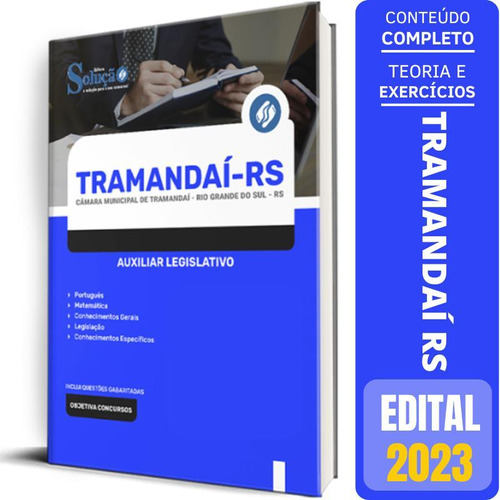 Apostila Câmara Tramandaí Rs 2023 - Auxiliar Legislativo