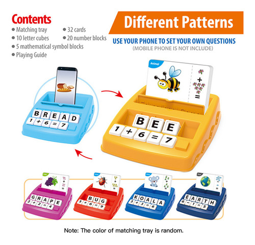 Juego De Palabras Educativo Matching Tray Learning In. Prees