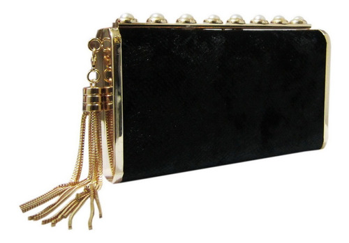 Clutch Fiesta Bolso Mano Sobre Cartera Negro Velnake Vtge 