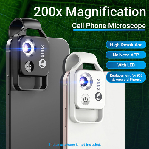 Lente De Microscopio Apexel Jade Phone 200x Lente Microscope