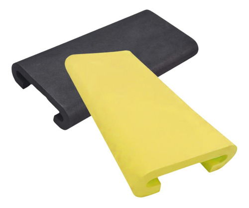 2 Piezas Eva Dragon Boat Boat Almohadilla Amarillo Negro