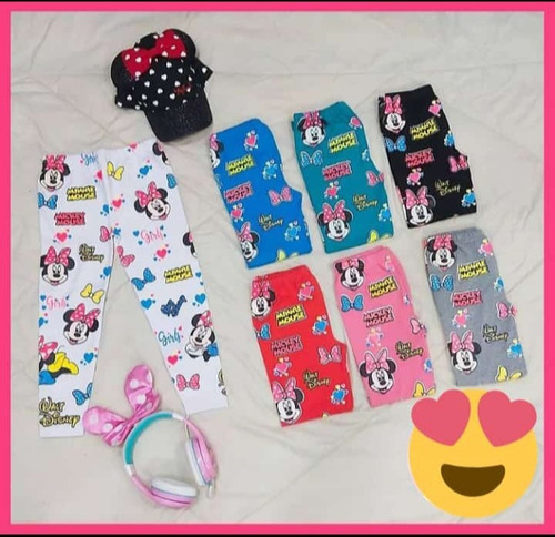 Leggins Niñas 100% Algodón Estampadas Lol,minnie, Unicornio