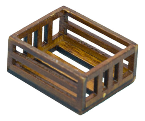 4 Paquete De 2-6 Cajas De Madera Para Casa De 3,7x3,1x1,6 Cm
