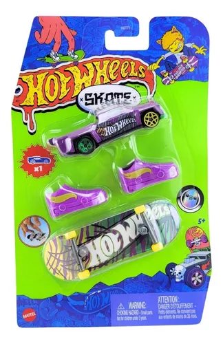 Hot Wheels Skate De Dedo Com Tênis E Carro Hgt71 - Mattel