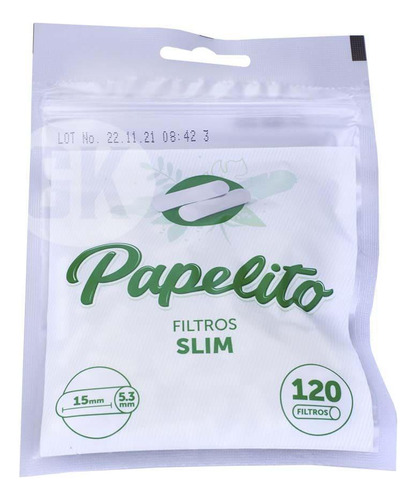 Filtro Papelito Slim de 5,3 mm