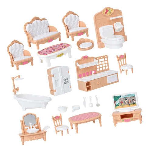 Juego De Muebles Para Casa De Muñecas Escala 1:12,