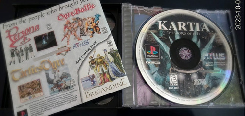 Kartia Ps1 No Final Fantasy Rpg Yoshitaka Amano (Usado)