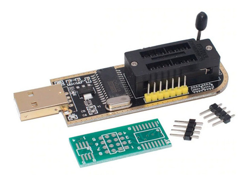 Imagen 4 de 5 de Set Programador Usb Ch341a Soic8 Sop8 Flash Eeprom Bios