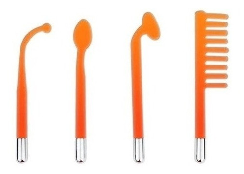 Electrodos Alta Frecuencia 4 Pack Sin Mango Luz Naranja