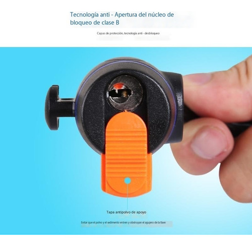 Candado De Cable Con Tira Antirrobo For Bicicleta