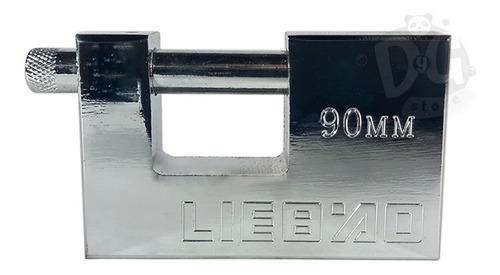 Imagen 3 de 4 de Candado Acero Macizo 90mm Pack X 2 Traba Horizontal 3 Llaves