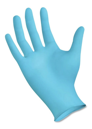 Guantes De Nitrilo Azul Caja 100 Unidades S/m/l Somos Tienda