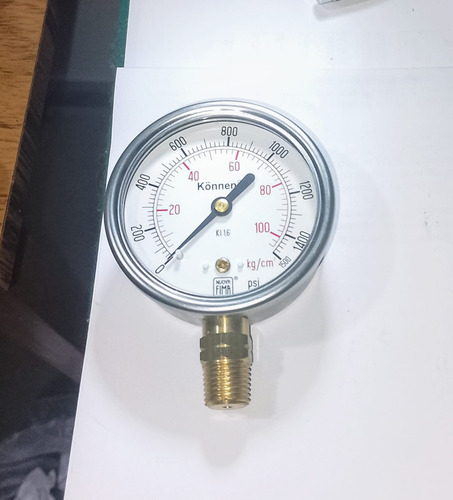 Manometro Nuova Fima Konnen 0-100 Kg/cm/ 1500 Psi