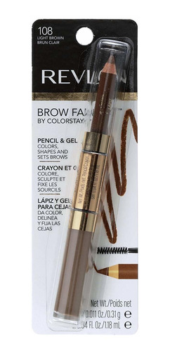 Revlon Brow Lápiz Fantasy Gel Por Colorstay, Marrón Claro
