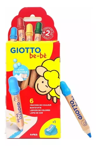 Marcadores Giotto Bebe X 6 Colores No Toxicos