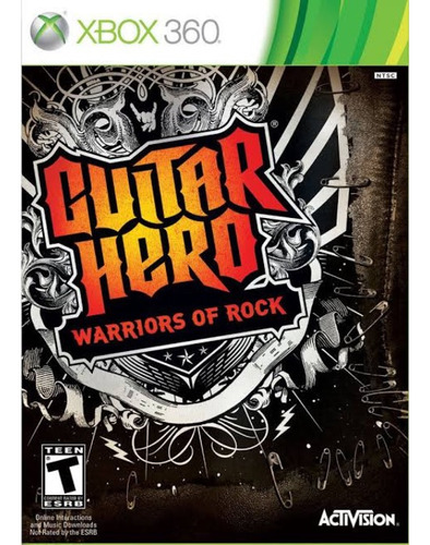 Jogo Xbox 360 Guitar Hero Warriors Of Rock Fisico Original