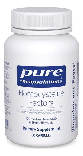 Factores De Homocisteína Pure Encapsulations 60 Cápsulas