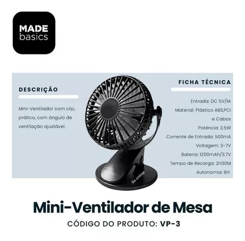 Ventilador portatil VP