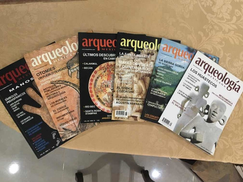 Lote De 6 Revistas Arqueología Mexicana (71,73,75,76,77, 79)