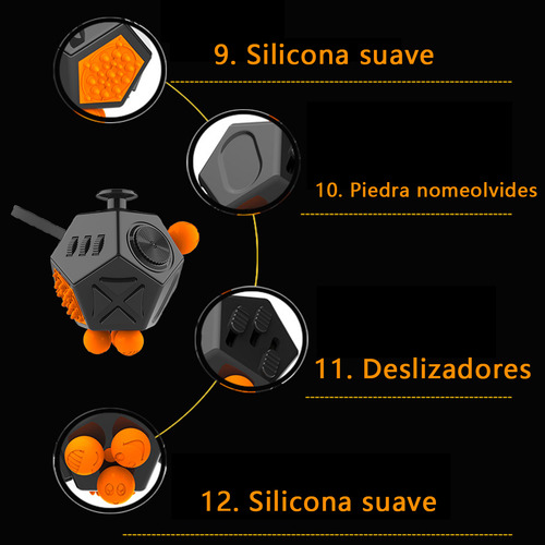 Eb Fidget Cube Juguete Antiestres Cubo For La Ansiedad 2 Pcs