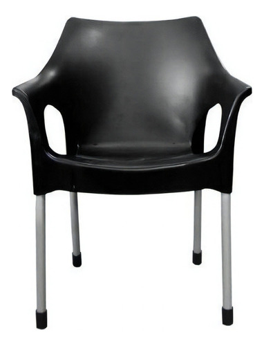 Silla de comedor Más que Sillas Zafiro, estructura color negro, 1 unidad