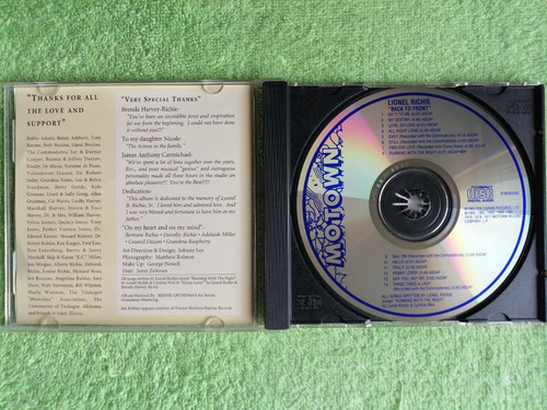 Eam Cd Lionel Richie Back To Front 14 Greatest Hits Motown