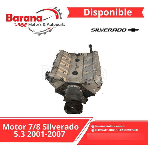 Motor 7/8 Silverado 5.3 2001-2007